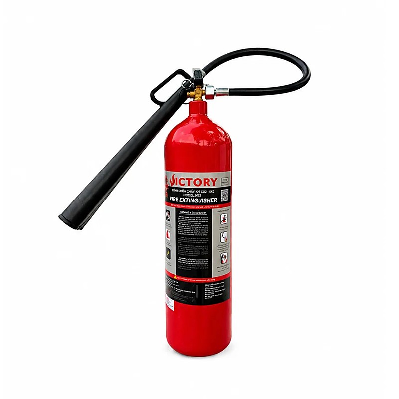 Bình chữa cháy khí CO₂ 5kg – VICTORY MT5